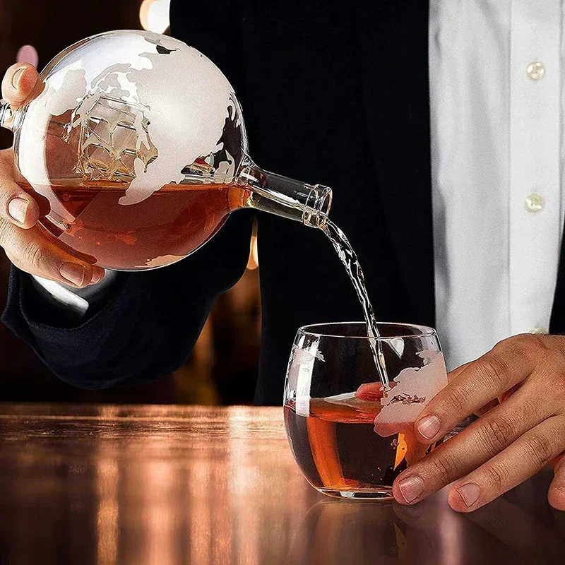 Decanter Globe Set - Set Creativo di Decanter a Forma