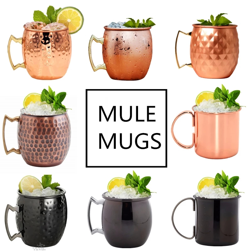 Mule Copper Mug - 1 pz 550ml Moscow Mule tazze