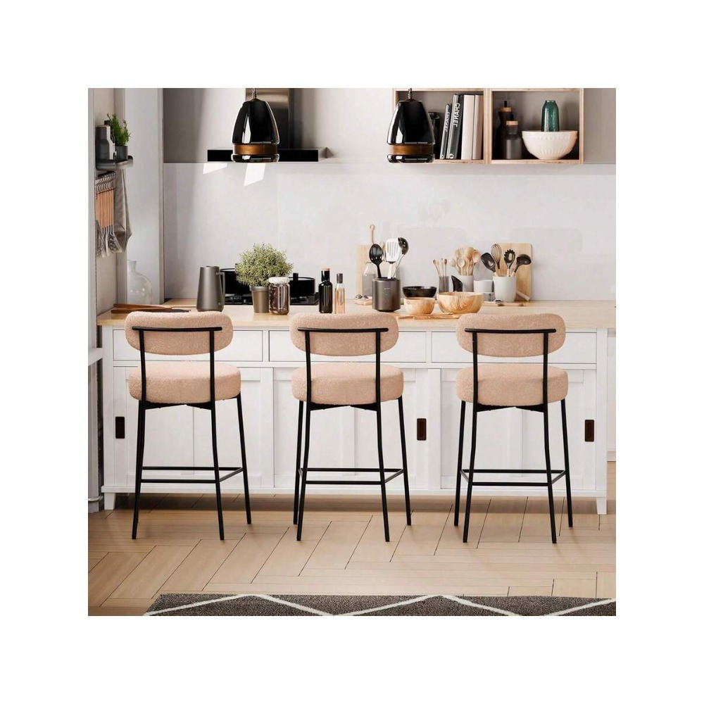 Set di 2 sgabelli da bar beige - Home Bar Set recensione e prezzo