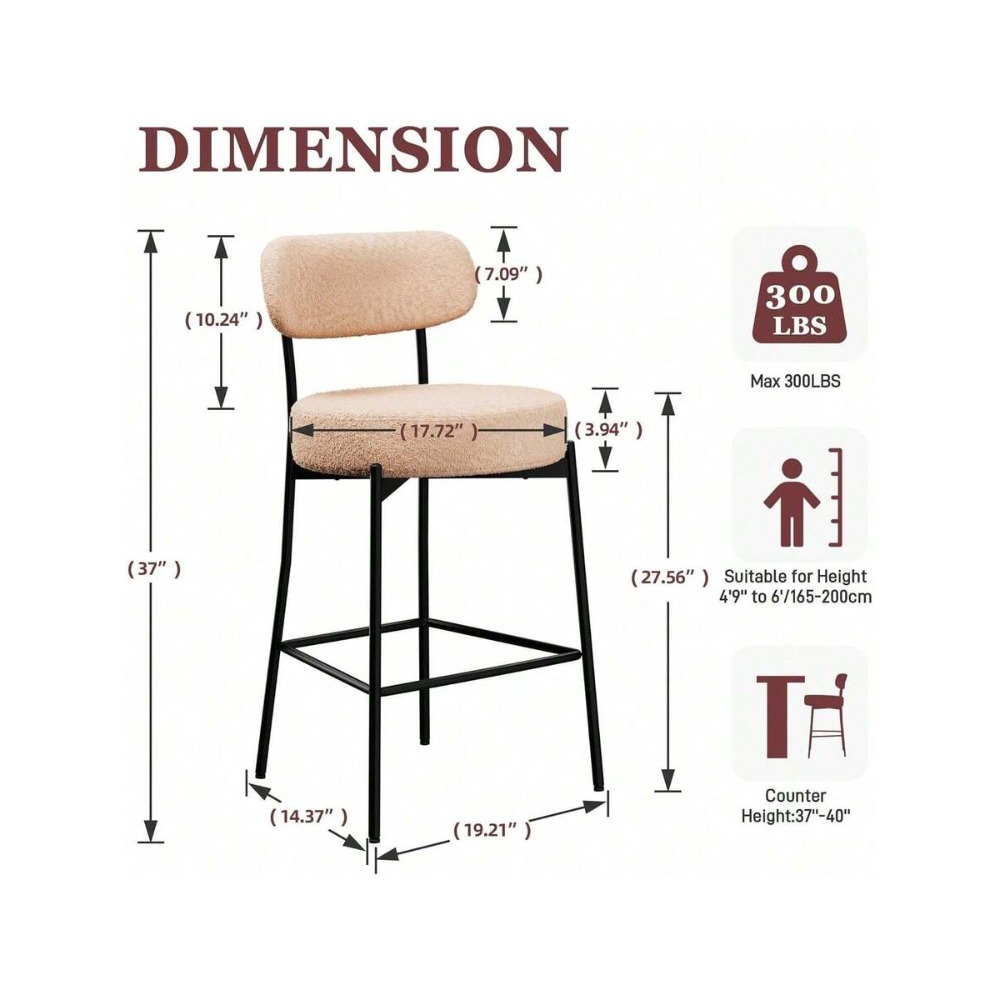 Set di 2 sgabelli da bar beige - Home Bar Set recensione e prezzo