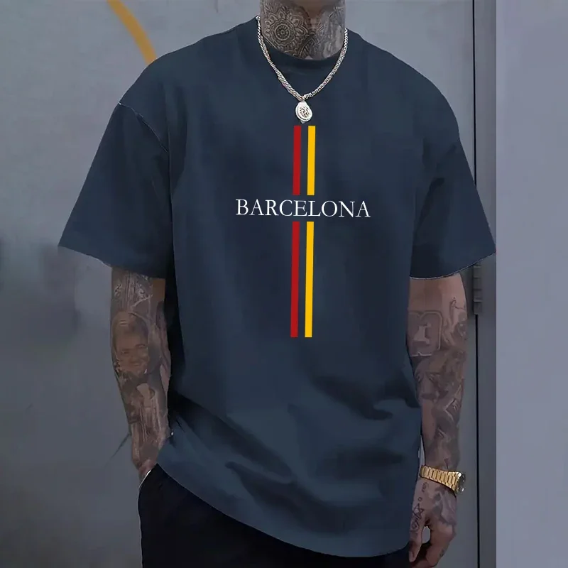 T-shirt in cotone da uomo Barc - Home Barcelona recensione e prezzo