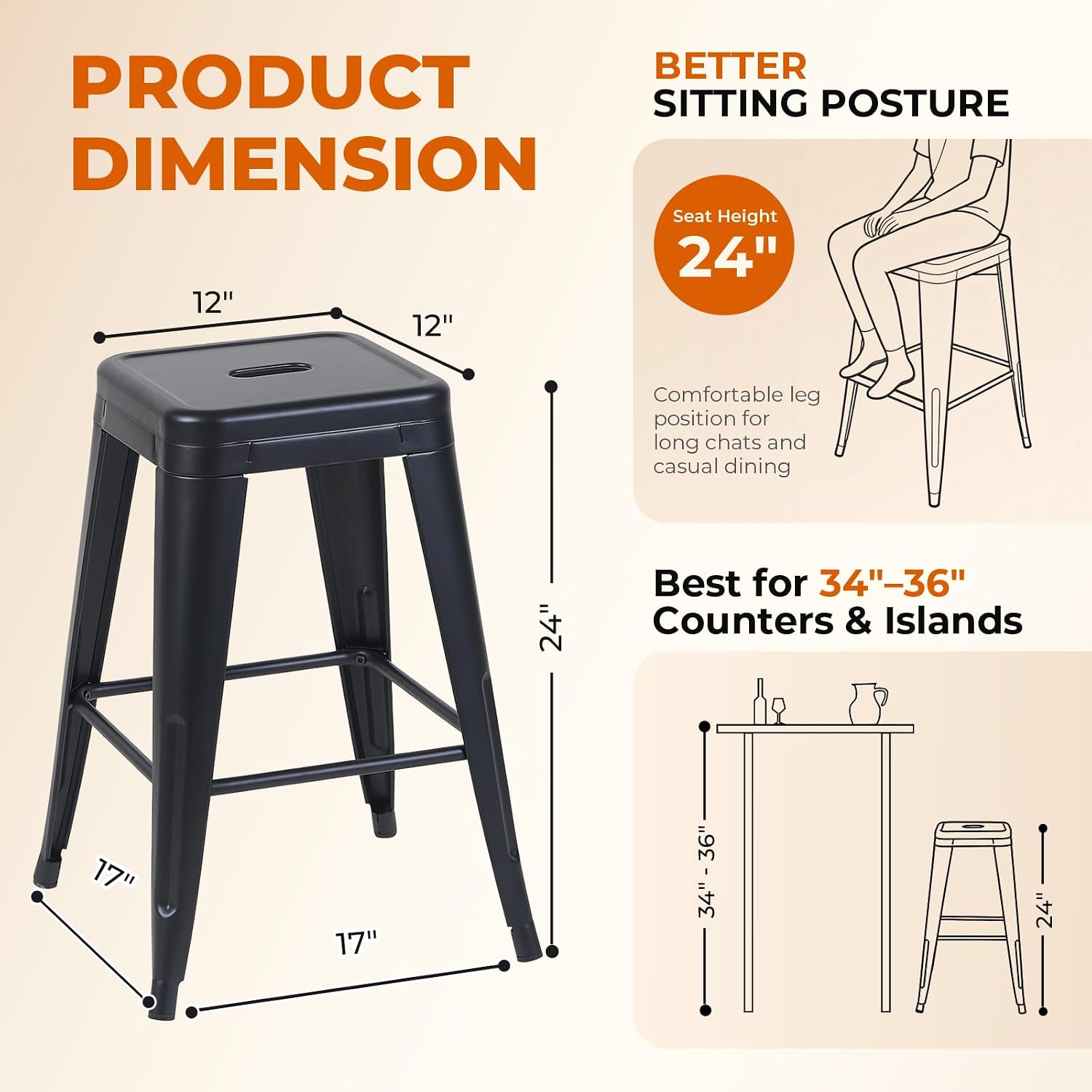 Set di 6 sgabelli da bancone i - Home Bar Seating recensione e prezzo